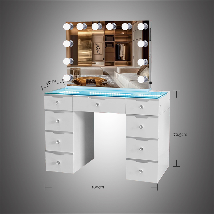 Glamorous Empire Mini Drawer Vanity   DZ-DT-006-WC-RGB