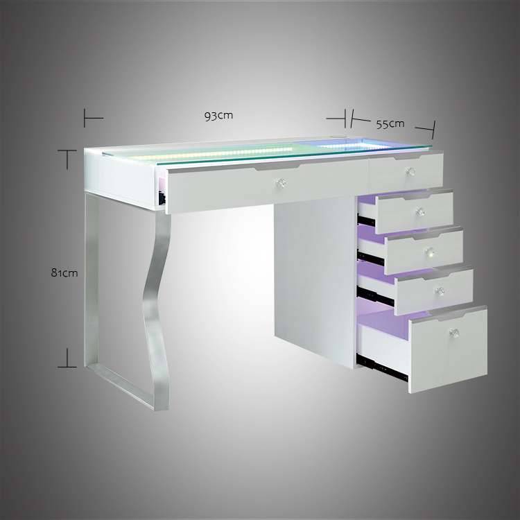 Glamorous Mini Six-Drawer Vanity  DZ-DT-004-WC-RGB